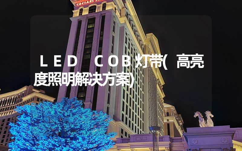 LED COB灯带(高亮度照明解决方案)